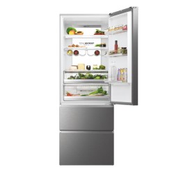 Haier 3D 70 Serie 7 HTW7720DNMP Independiente 486 L Platino, Acero inoxidable