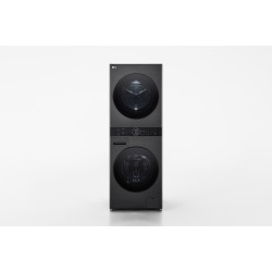 LG WT1210BBF lavadora-secadora Independiente Carga frontal Negro