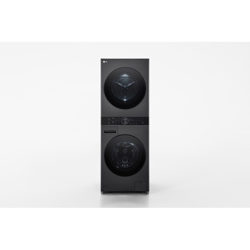 LG WT1210BBF lavadora-secadora Independiente Carga frontal Negro