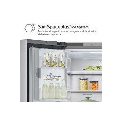 LG InstaView GMG961EVKE nevera puerta lado a lado Independiente 637 L Negro, Acero inoxidable