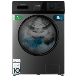 Cecotec Bolero DressCode 8410 Inverter Steel A lavadora Carga frontal 8 kg 1400 RPM Negro, Acero inoxidable