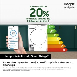 Samsung Secadora con Bomba de Calor 9Kg Negra OptimalDry™ Clase A+++ DV90T6240LB S3