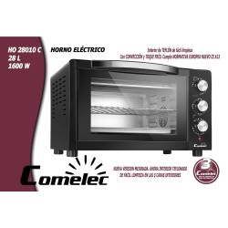 Comelec HO28010C horno tostador 28 L 1600 W Acero inoxidable Parrilla