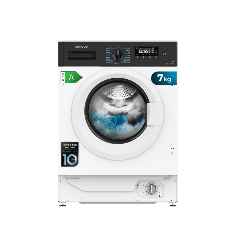Cecotec Bolero DressCode 740 BI Inverter A lavadora Carga frontal 7 kg 1350 RPM Blanco