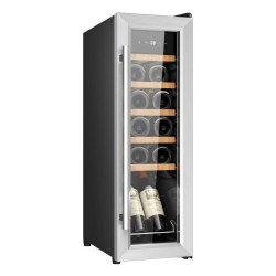 Cecotec Bolero GrandSommelier 1250 Nevera de vino Independiente Negro, Acero inoxidable 12 botella(s)