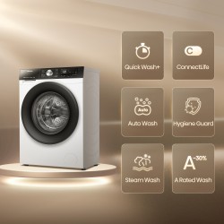 Hisense WD3S9043BW3 lavadora-secadora Independiente Carga frontal Blanco