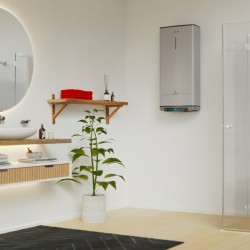 Ariston VELIS tech dry WIFI Horizontal Vertical Depósito (almacenamiento de agua) Sistema de calentador único Negro, Blanco