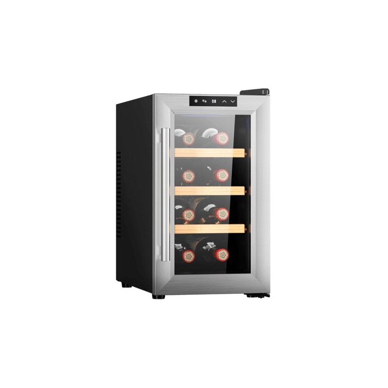 Cecotec 02708 enfriador de vino Nevera de vino termoeléctrico Independiente Acero inoxidable 8 botella(s)