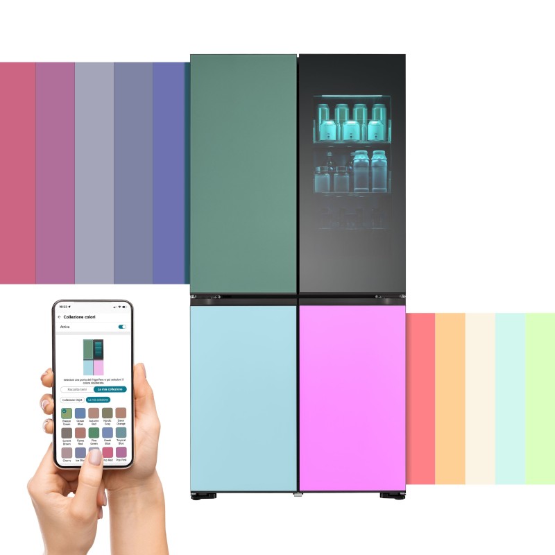 LG InstaView GMV960NNME nevera puerta lado a lado Independiente 617 L Multicolor