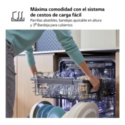 LG DB243TX Completamente integrado 14 cubiertos
