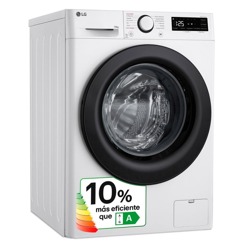 LG F4WR5010A6W lavadora Carga frontal 10 kg 1360 RPM Blanco