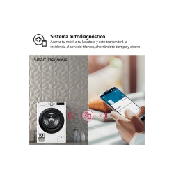 LG F4WR5010A6W lavadora Carga frontal 10 kg 1360 RPM Blanco