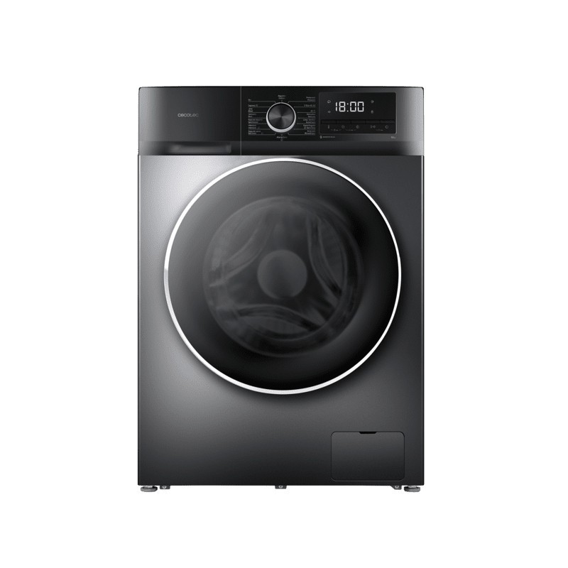 Cecotec 02471 lavadora Carga frontal 10 kg 1400 RPM Acero inoxidable