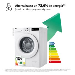 LG F4DR5009A3W lavadora-secadora Independiente Carga frontal Blanco