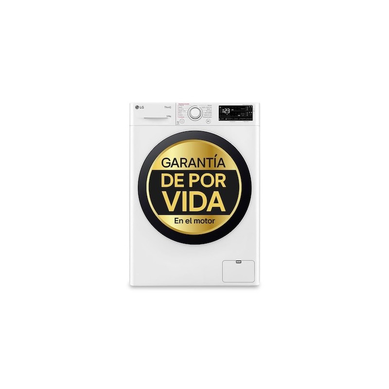 LG F4DR5509A0W lavadora-secadora Independiente Carga frontal Blanco