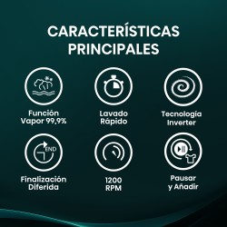 Hisense WF1G7021BW lavadora Carga frontal 7 kg 1200 RPM Blanco