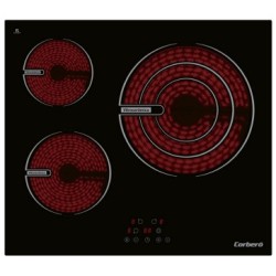 Corbero CCVG3BL574 hobs Negro Integrado 60 cm Con placa de inducción 3 zona(s)