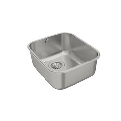 Teka BE 34.40 Fregadero encastrado bajo encimera Rectangular Acero inoxidable