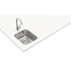 Teka BE 34.40 Fregadero encastrado bajo encimera Rectangular Acero inoxidable