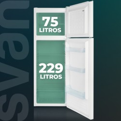 SVAN SF17601E nevera y congelador Independiente 304 L Blanco
