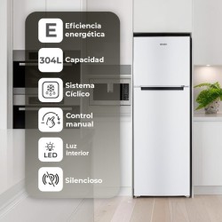 SVAN SF17601E nevera y congelador Independiente 304 L Blanco