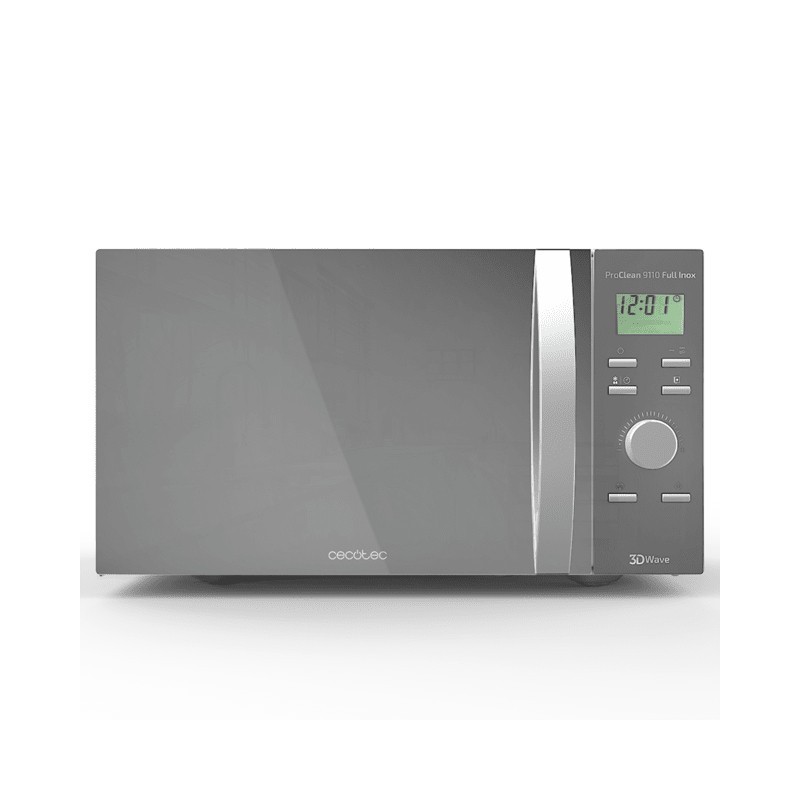 Cecotec 01544 microondas Plata Microondas con grill Encimera 30 L 1000 W