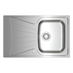 Teka Tekaway StarBright 45 E-XP 1C 1E Fregadero empotrado Rectangular Acero inoxidable