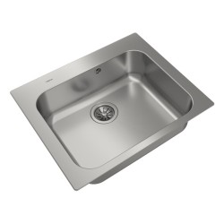 Teka Universe 60 T-XP 1B MAX Fregadero encastrado bajo encimera Plaza Acero inoxidable
