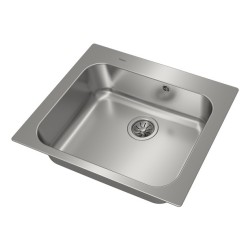 Teka Universe 60 T-XP 1B MAX Fregadero encastrado bajo encimera Plaza Acero inoxidable