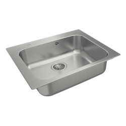 Teka Universe 60 T-XP 1B MAX Fregadero encastrado bajo encimera Plaza Acero inoxidable