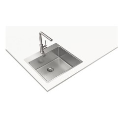 Teka 115000082 fregadero Fregadero encastrado bajo encimera Rectangular Acero inoxidable