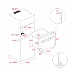 Teka NEO HBC 6250 P SS 45 L 2515 W Acero inoxidable