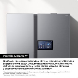 Samsung Series 9 Frigorífico Americano Bespoke AI 178cm 621L Clase E Inox RS90F64EETEF