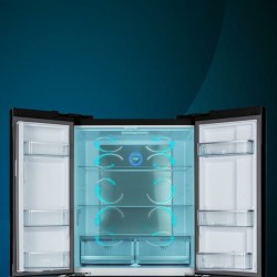 Cecotec Bolero CoolMarket FD 510 Glass E nevera puerta lado a lado Independiente 510 L Negro