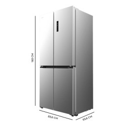 Cecotec Bolero CoolMarket 4D 436 nevera puerta lado a lado Independiente 436 L Plata