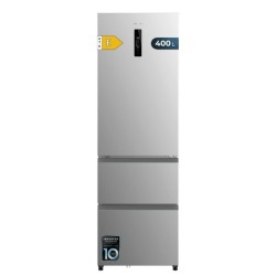 Cecotec 02080 nevera puerta lado a lado Independiente 401 L Gris