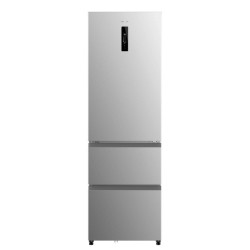 Cecotec 02080 nevera puerta lado a lado Independiente 401 L Gris