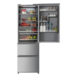 Cecotec 02080 nevera puerta lado a lado Independiente 401 L Gris