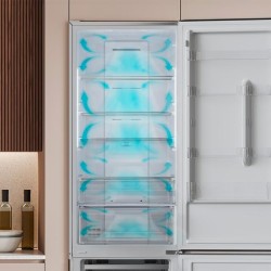 Cecotec Bolero CoolMarket Combi 356 White E Independiente 356 L Blanco