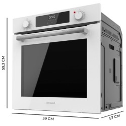 Cecotec Bolero Hexa M226000 Glass White A 72 L 2800 W Blanco