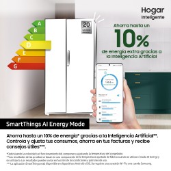 Samsung Series 8 Frigorífico Americano Bespoke AI 178cm 640L Clase D Grafito RS80F64KDFEF