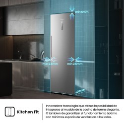Hisense RL3K370SAIE frigorífico Independiente 372 L Acero inoxidable