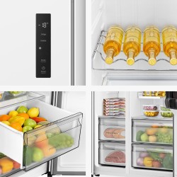 Hisense RS3P538NEWE nevera puerta lado a lado Integrado Independiente 534 L Blanco