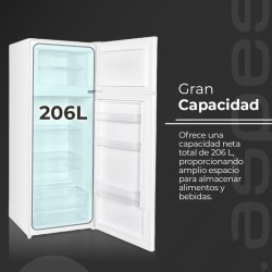 Aspes AF145503E nevera y congelador Independiente 206 L Blanco