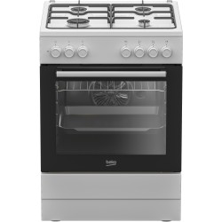 Beko FBE62120WD Cocina independiente Eléctrico Encimera de gas Negro, Blanco