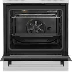 Beko FBE62120WD Cocina independiente Eléctrico Encimera de gas Negro, Blanco