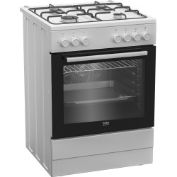 Beko FBE62120WD Cocina independiente Eléctrico Encimera de gas Negro, Blanco