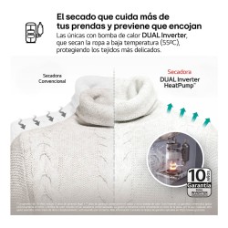 LG RH18U8AVCW secadora Independiente Carga frontal 18 kg Blanco