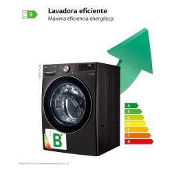 LG F0P3CYV2E lavadora Carga frontal 20 kg 1000 RPM Negro