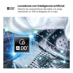 LG F0P3CYV2E lavadora Carga frontal 20 kg 1000 RPM Negro